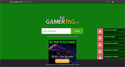 Desktop Screenshot of gamertag.net