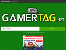 Tablet Screenshot of gamertag.net